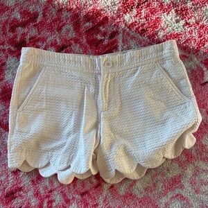 Lilly Pulitzer Textured White High Waist Shorts